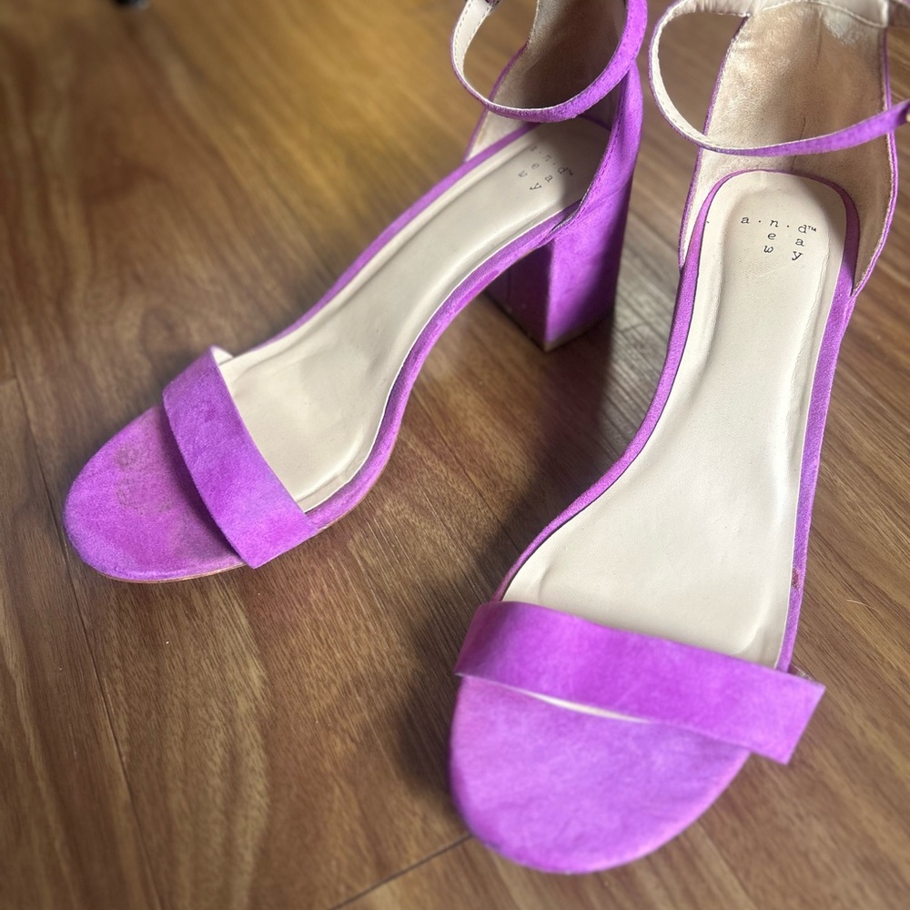 a new day Vibrant Purple Block Heels